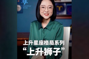 星盘终身运：#财富 、事业、感情格局（上升狮子座）